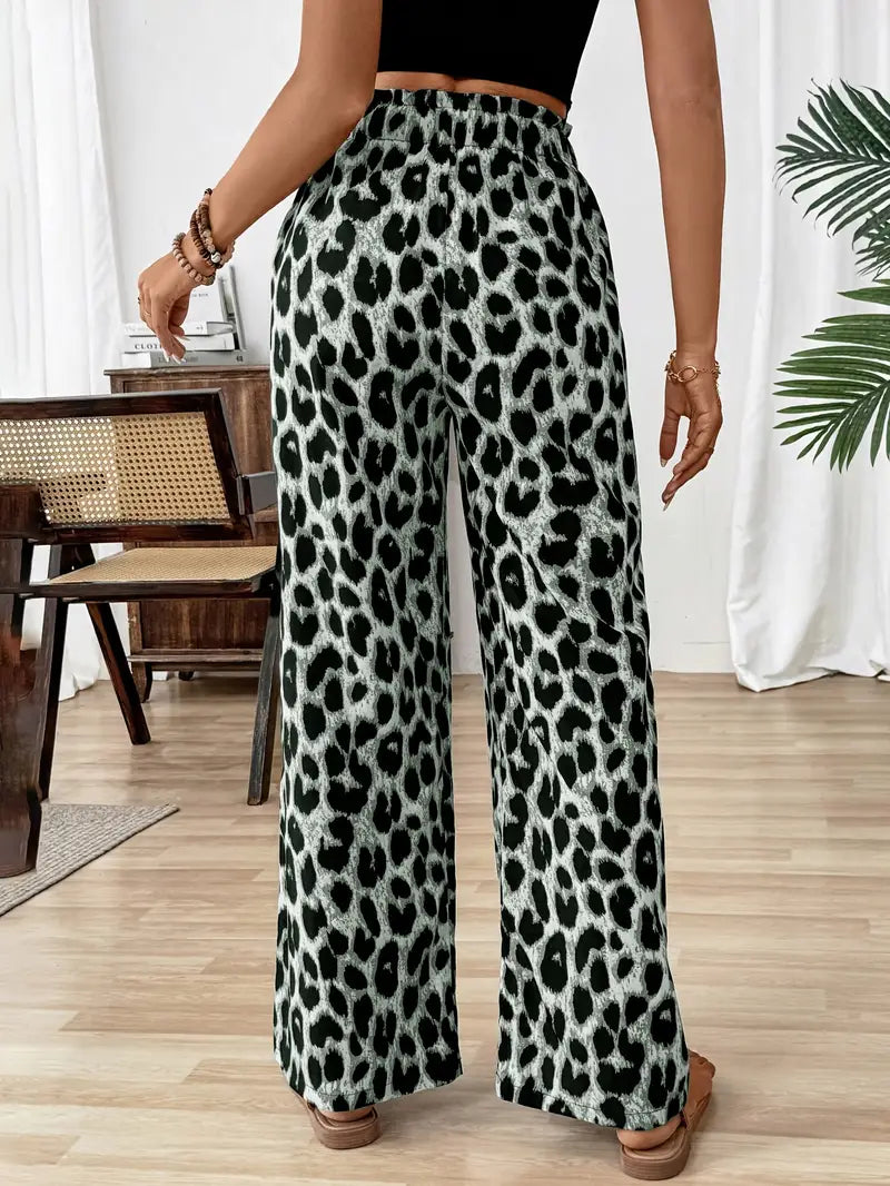 Tilde™ – Vida Leopardmönstrade Byxor