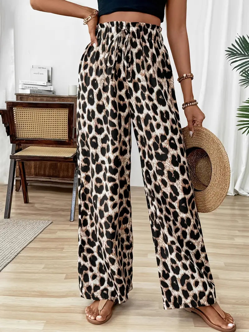 Tilde™ – Vida Leopardmönstrade Byxor