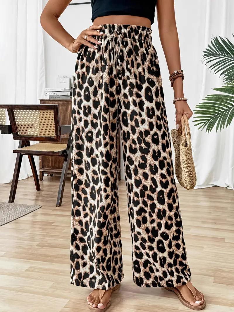 Tilde™ – Vida Leopardmönstrade Byxor
