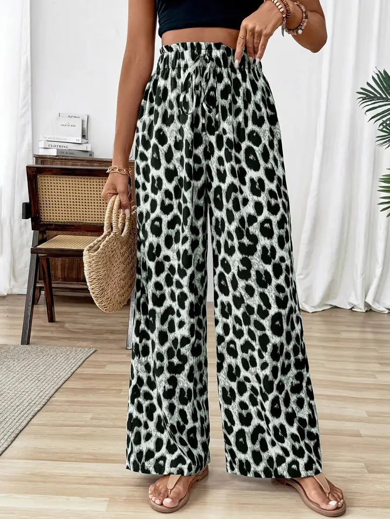 Tilde™ – Vida Leopardmönstrade Byxor