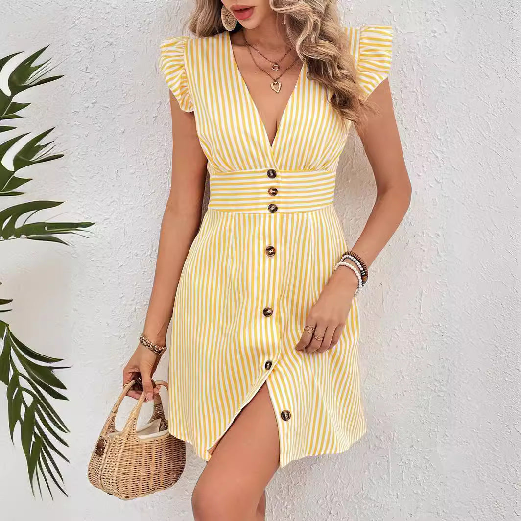 Beatrix™ - Randig Sommardress