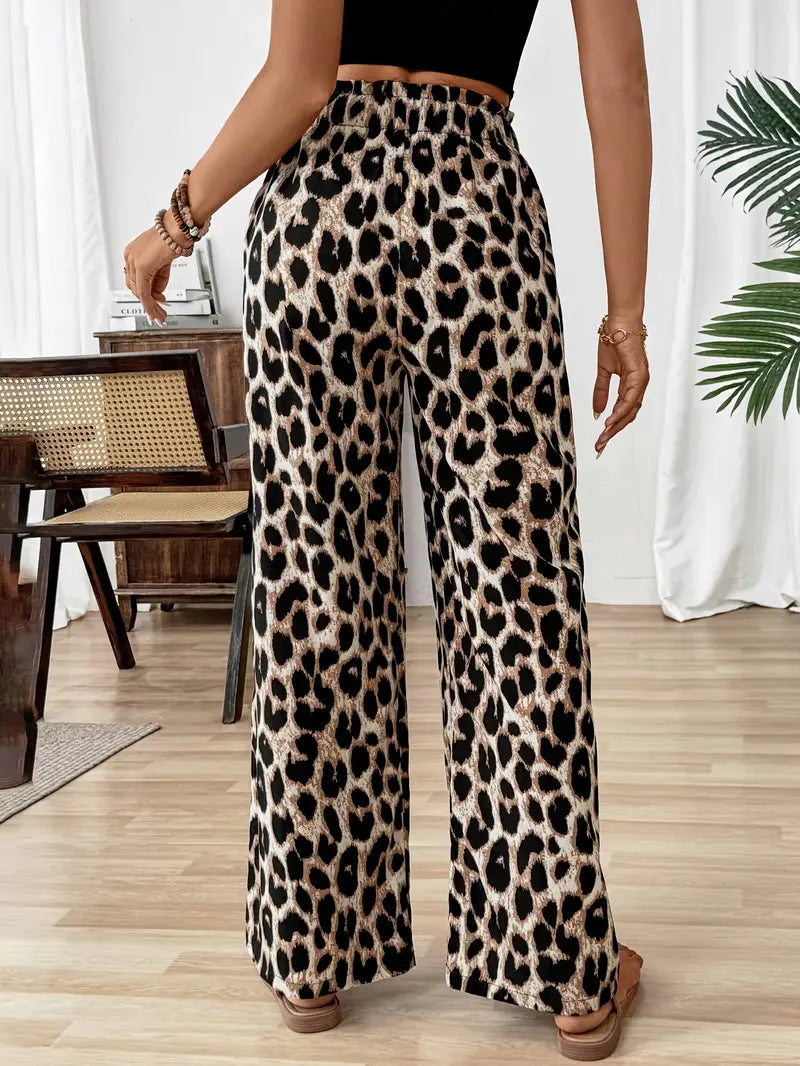 Tilde™ – Vida Leopardmönstrade Byxor