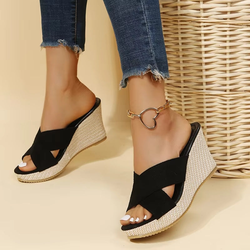 Almina | Bekväma Wedge Sandaler