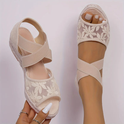 Ines™- Andningsaktiva kilformade sandaler