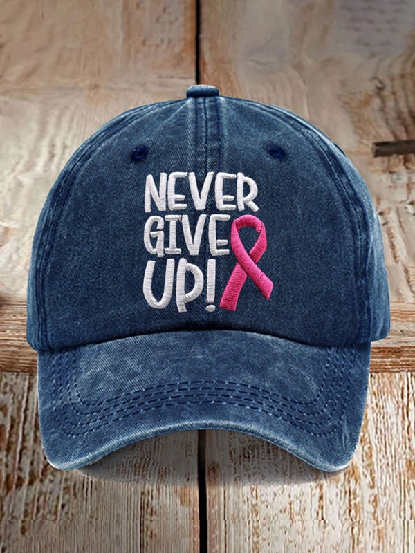 Never Give Up Keps | Tillsammans mot Bröstcancer