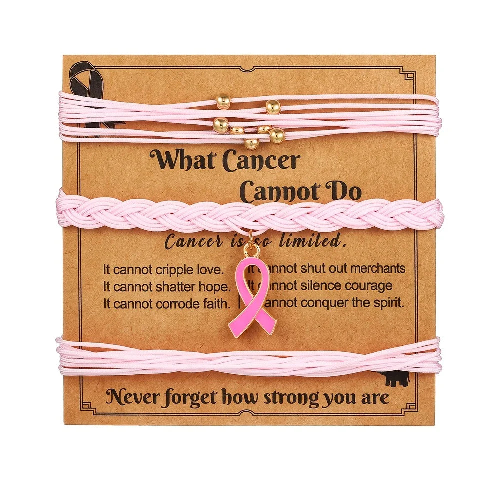 Hope & Strength armbandsset | Tillsammans mot Bröstcancer