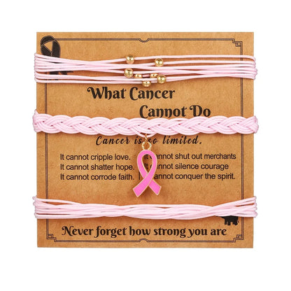Hope & Strength armbandsset | Tillsammans mot Bröstcancer