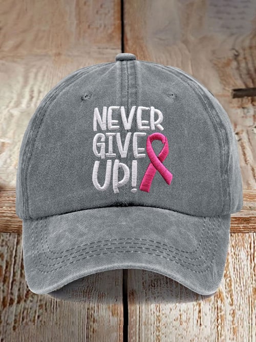 Never Give Up Keps | Tillsammans mot Bröstcancer