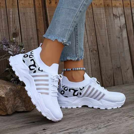 Tyra™ – Leopard Mesh Sneakers Dam