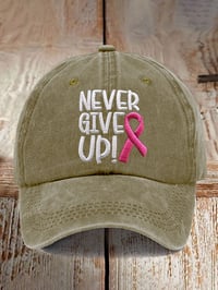 Never Give Up Keps | Tillsammans mot Bröstcancer