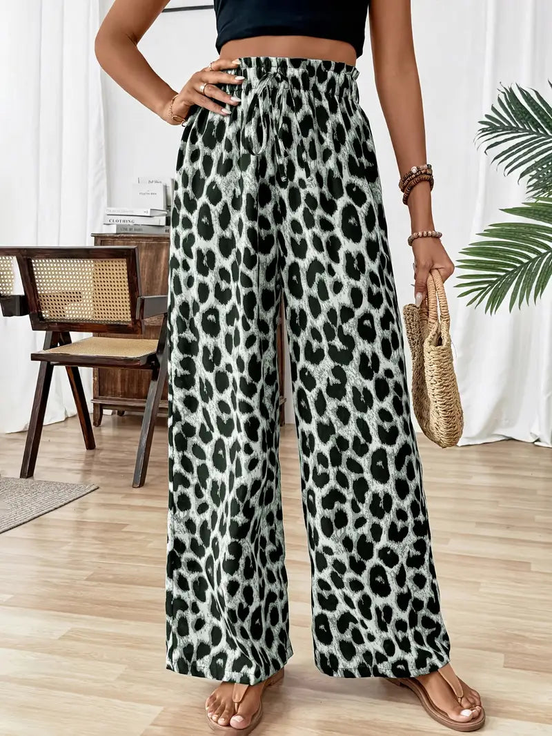 Tilde™ – Vida Leopardmönstrade Byxor