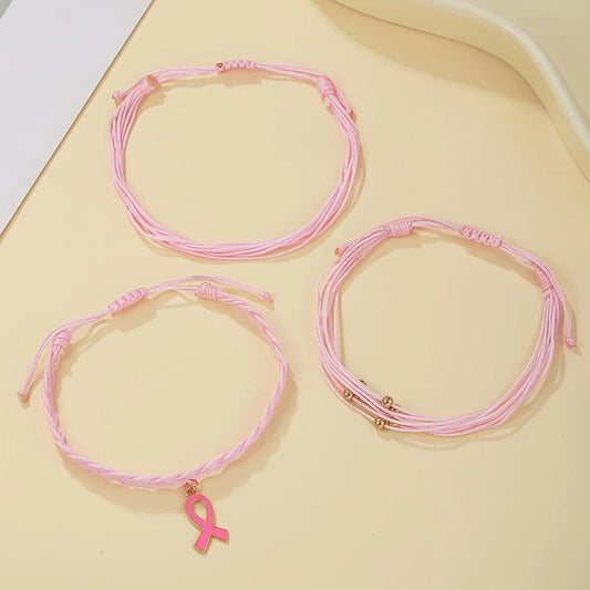 Hope & Strength armbandsset | Tillsammans mot Bröstcancer