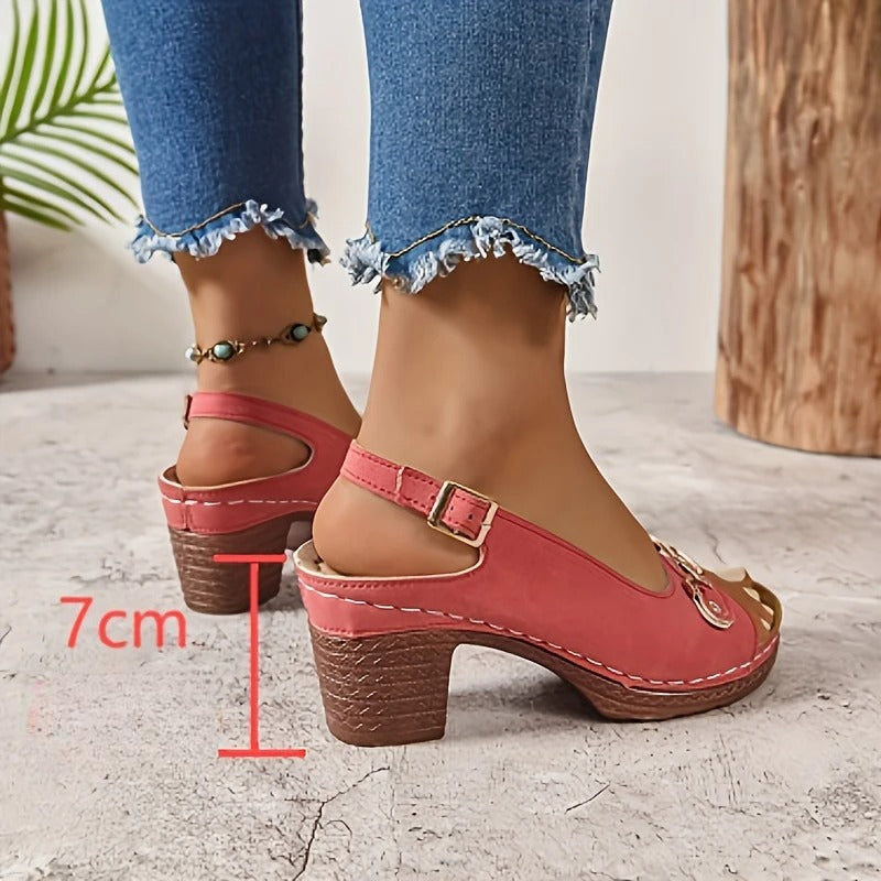 Dorothea™ - Chic Sandaler med Klack