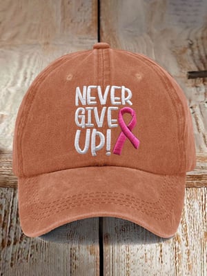 Never Give Up Keps | Tillsammans mot Bröstcancer
