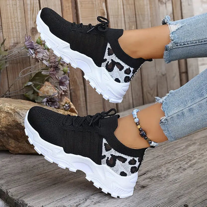 Tyra™ – Leopard Mesh Sneakers Dam