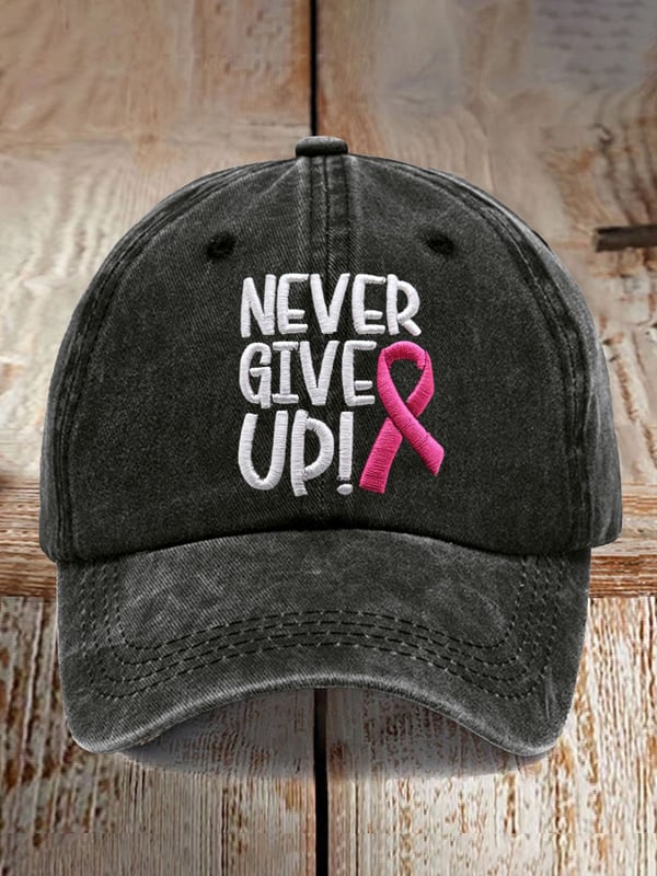 Never Give Up Keps | Tillsammans mot Bröstcancer