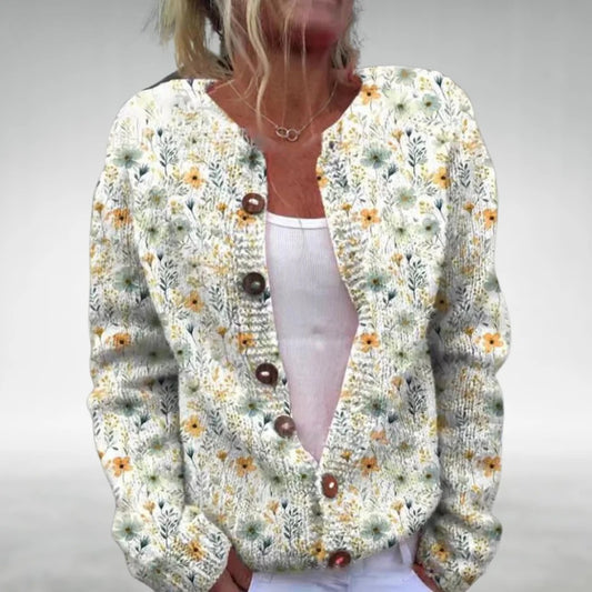 Barbro™ – Elegant Stickad Kofta