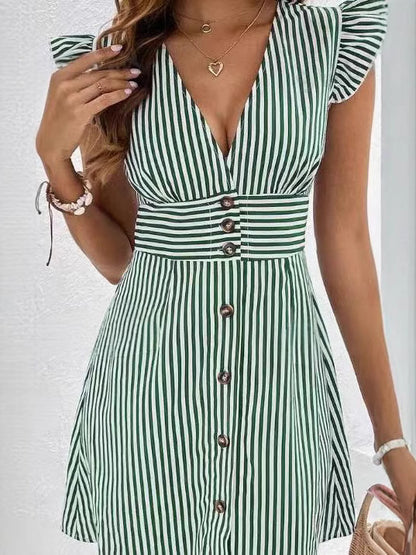Beatrix™ - Randig Sommardress