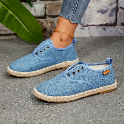 Emma™ – Canvassneakers med Snörning