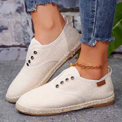 Emma™ – Canvassneakers med Snörning