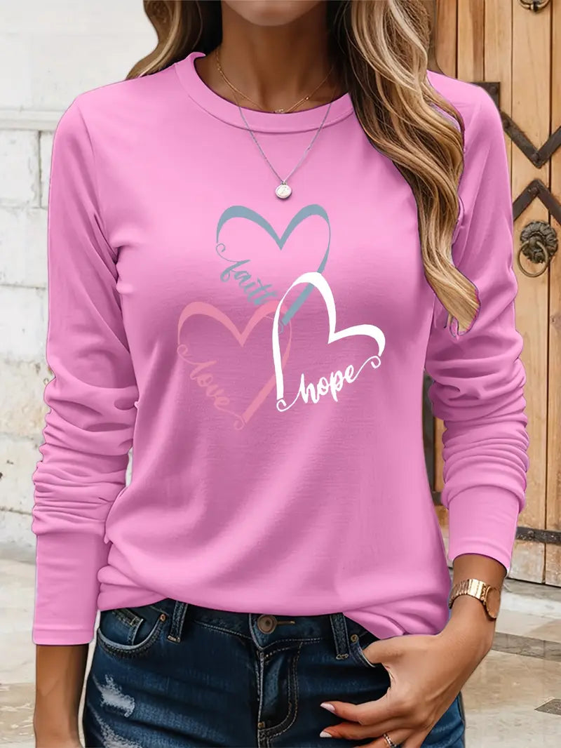 Tro, Kärlek, Hopp Sweatshirt | Tillsammans mot Diabetes