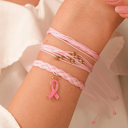 Hope & Strength armbandsset | Tillsammans mot Bröstcancer