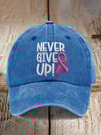 Never Give Up Keps | Tillsammans mot Bröstcancer