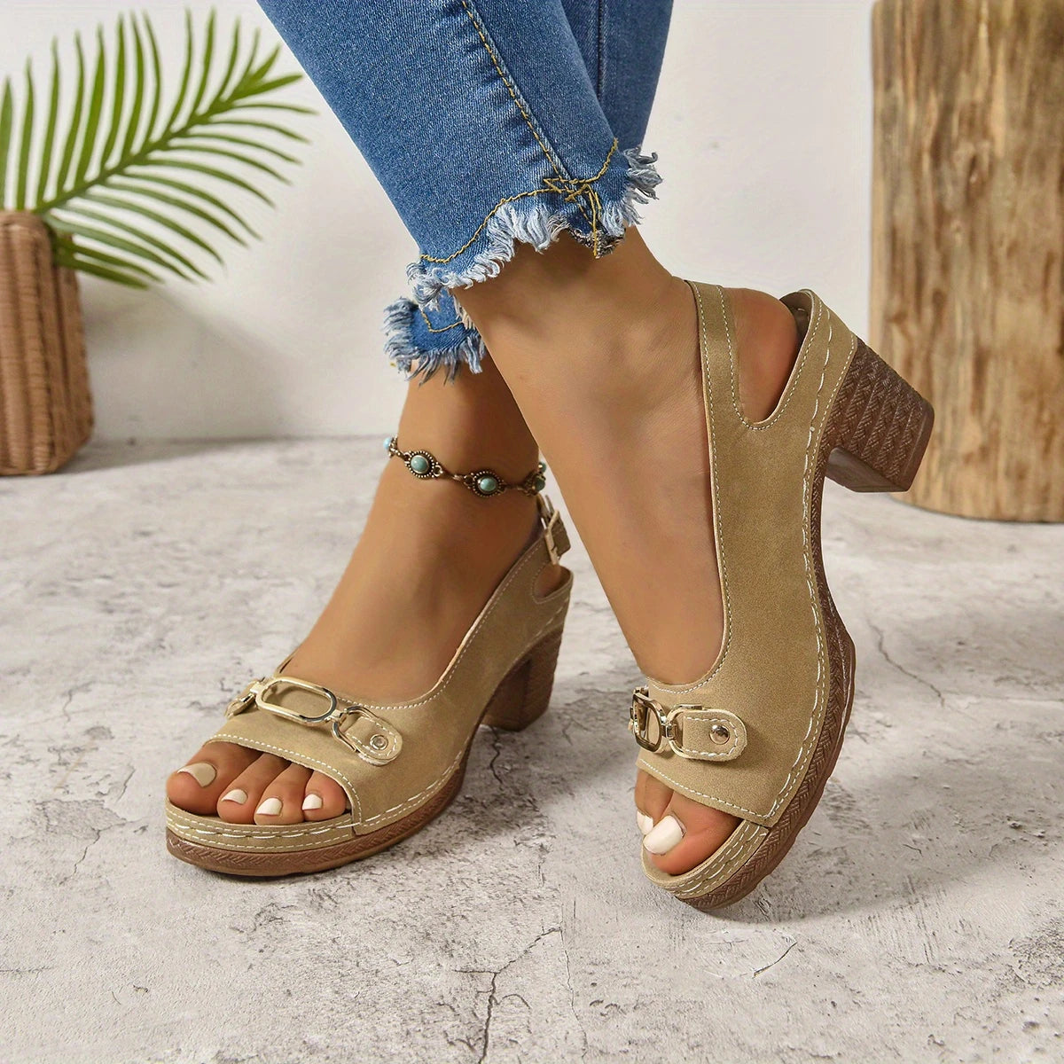 Dorothea™ - Chic Sandaler med Klack