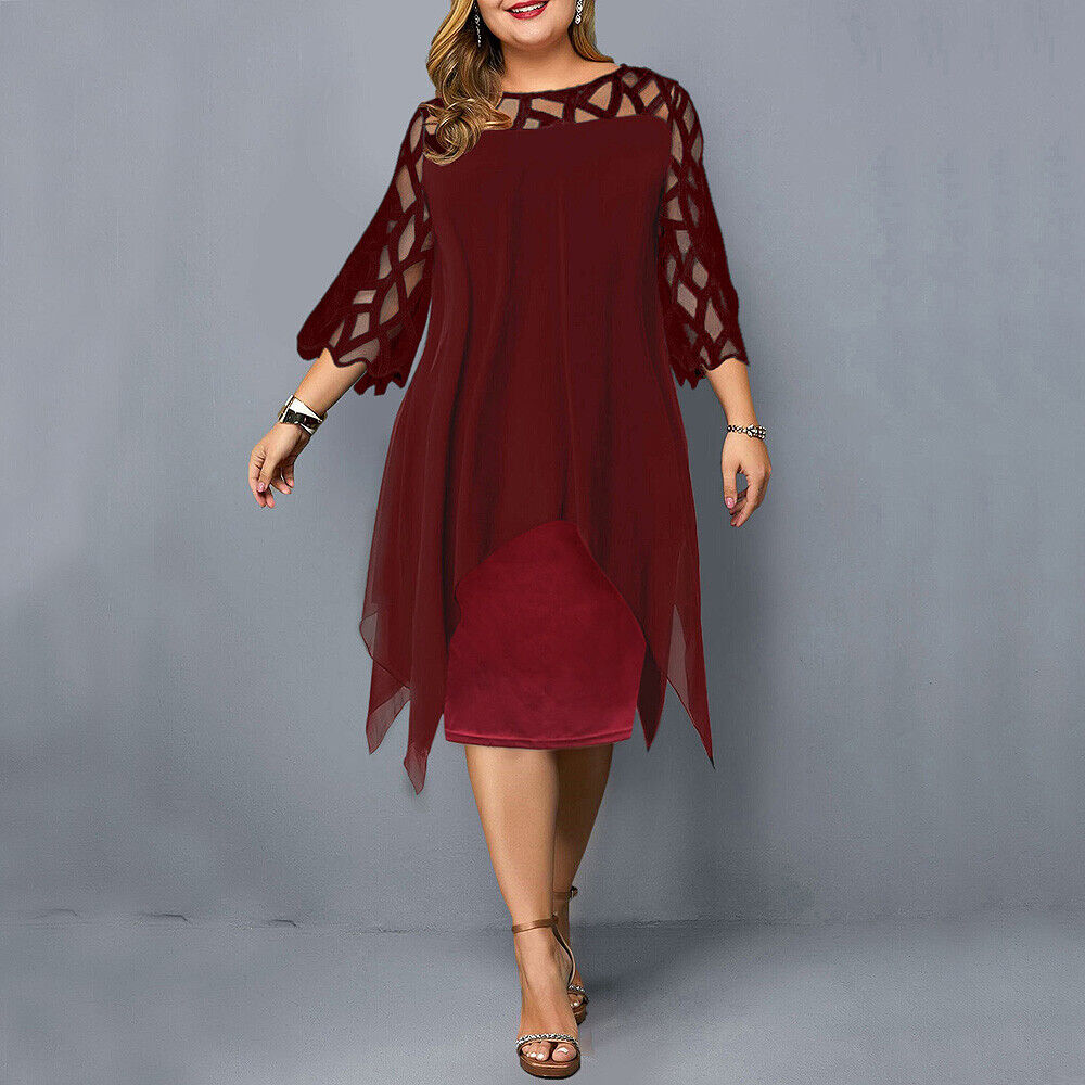 Nathalie™ – Plussize Midiklänning
