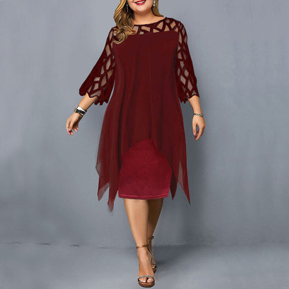 Nathalie™ – Plussize Midiklänning