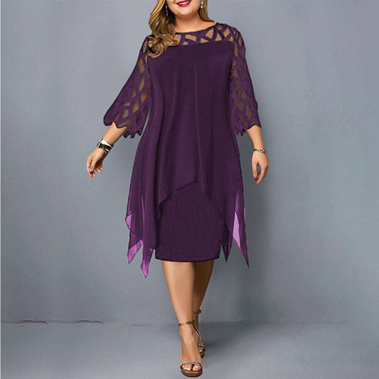 Nathalie™ – Plussize Midiklänning