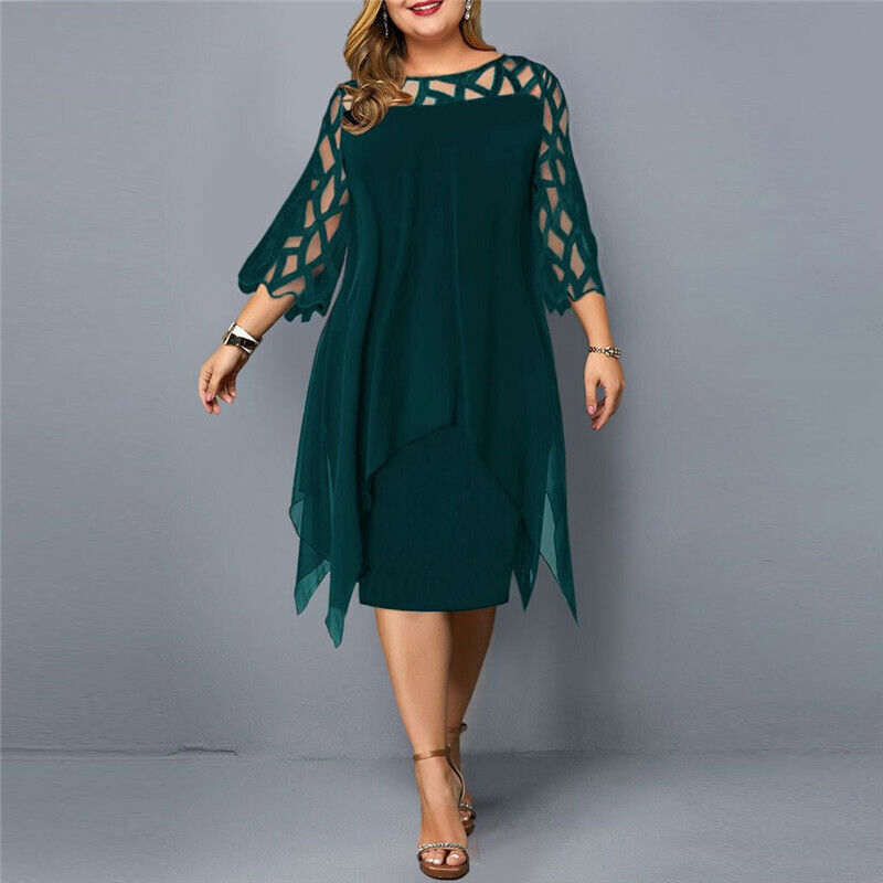 Nathalie™ – Plussize Midiklänning