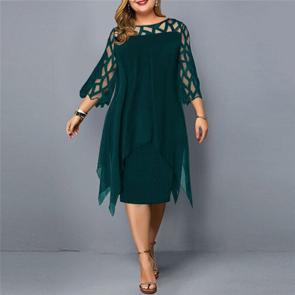 Nathalie™ – Plussize Midiklänning