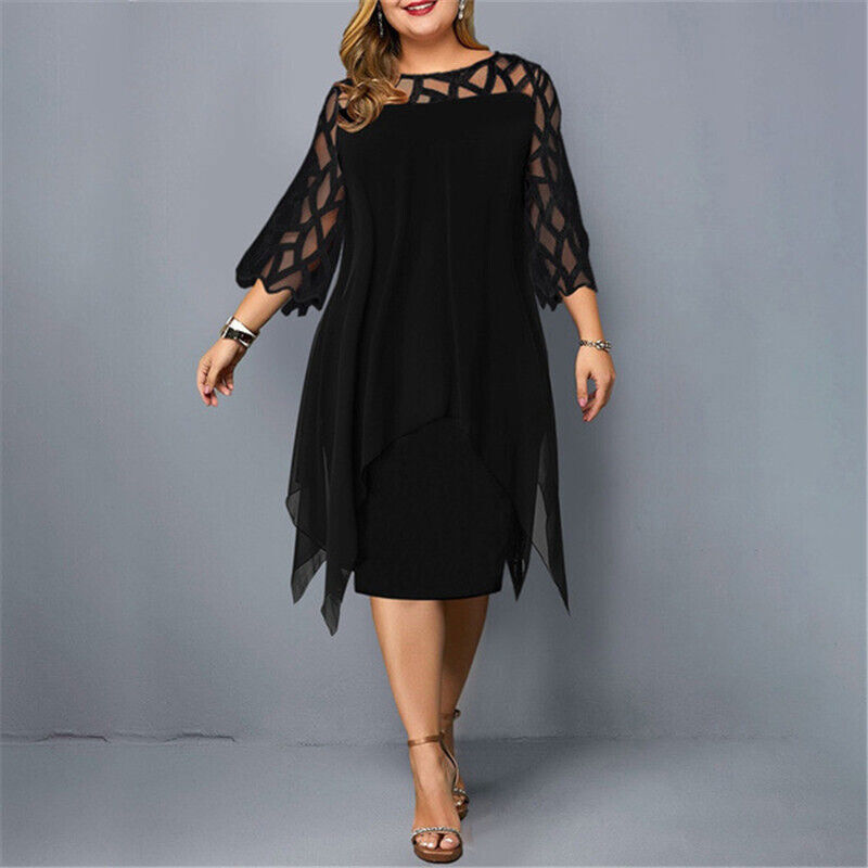 Nathalie™ – Plussize Midiklänning