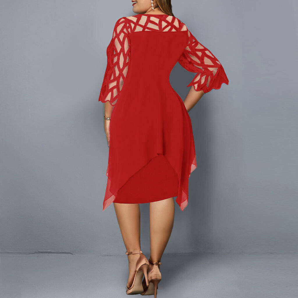 Nathalie™ – Plussize Midiklänning