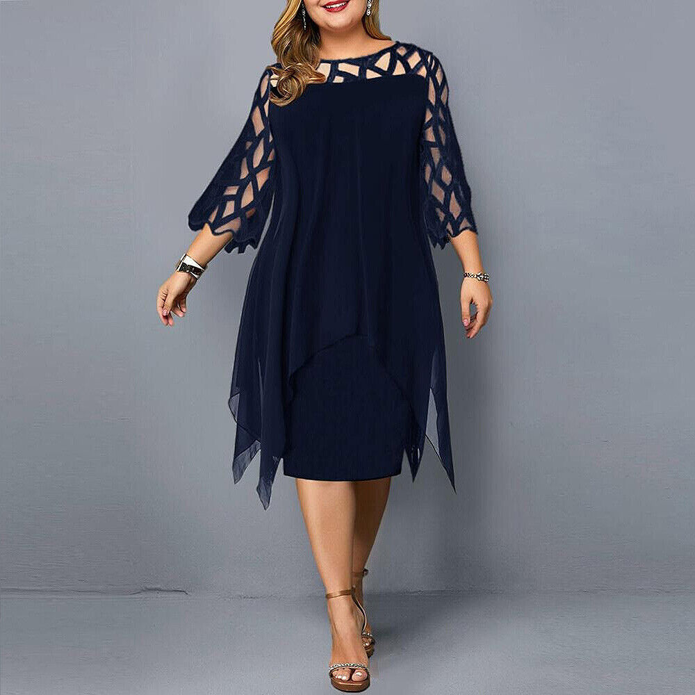 Nathalie™ – Plussize Midiklänning